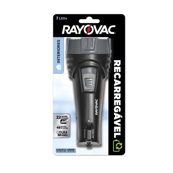 LANTERNA  7 LED RECARREGAVEL RAYOVAC