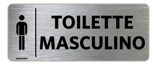 PLACA INFOR.TOILLETE MASCULINO