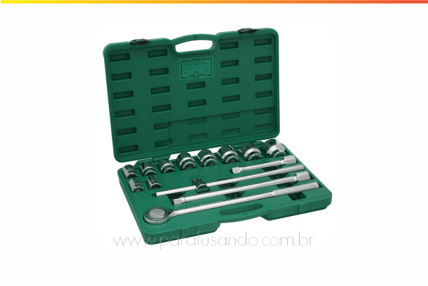 JOGO SOQUETE 1/2  X MM ESTR. 23 PÇS BELZER