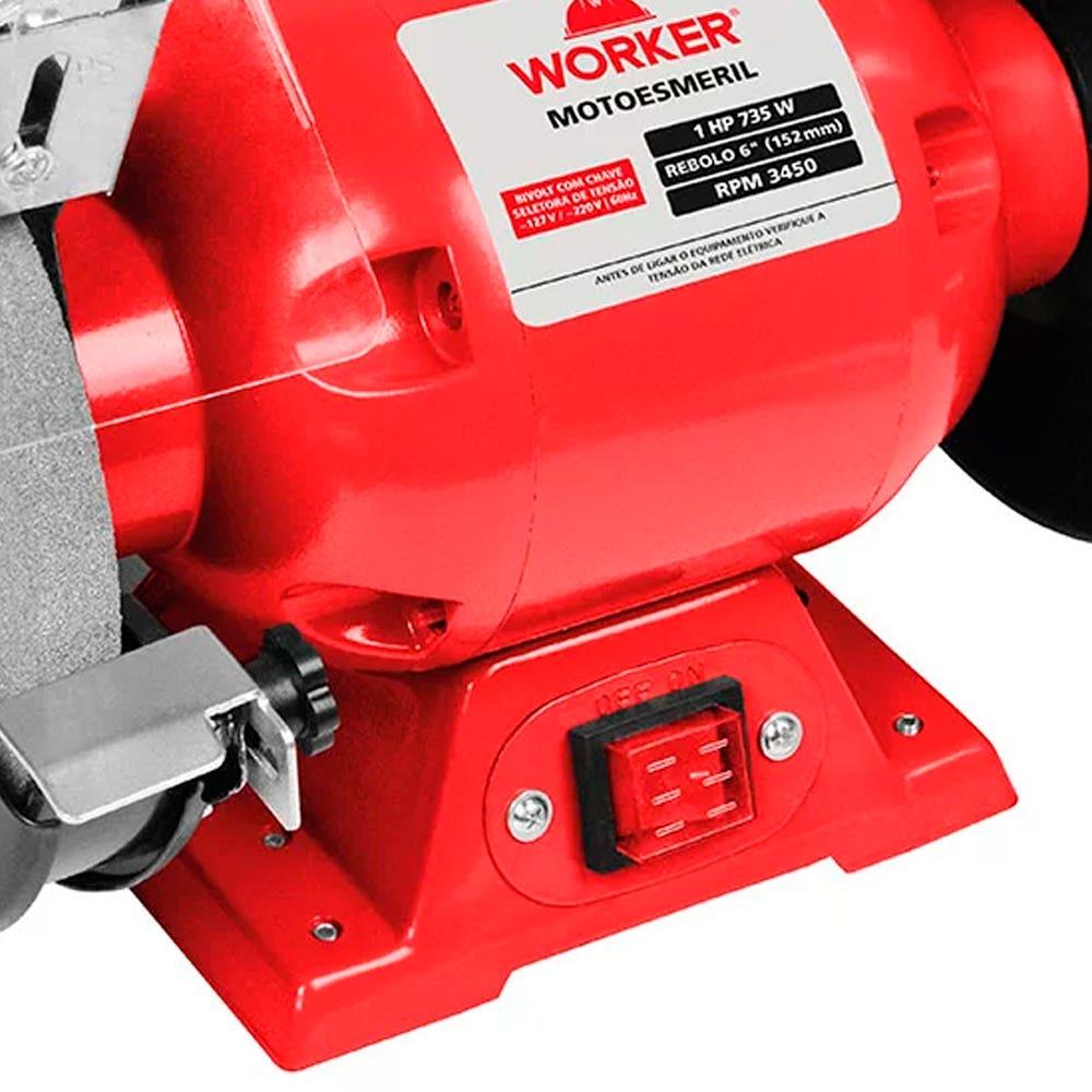MOTOESMERIL  1 CV 735W BIVOLT WORKER