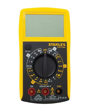 MULTIMETRO DIGITAL C/ SENS. TEMP+BEEP STANLEY
