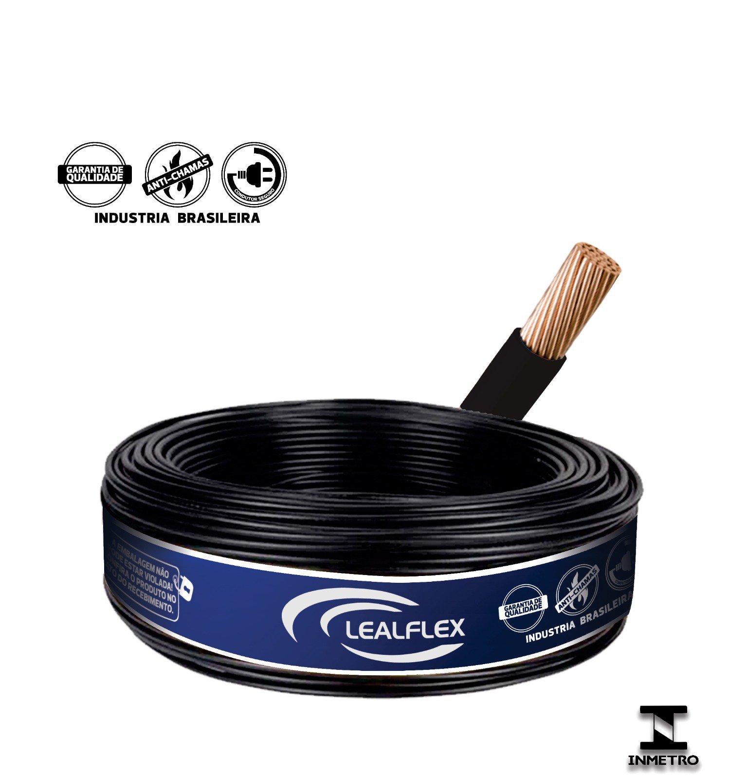 FIO CABO FLEXIVEL 4,0 MM X 450/750V PRETO