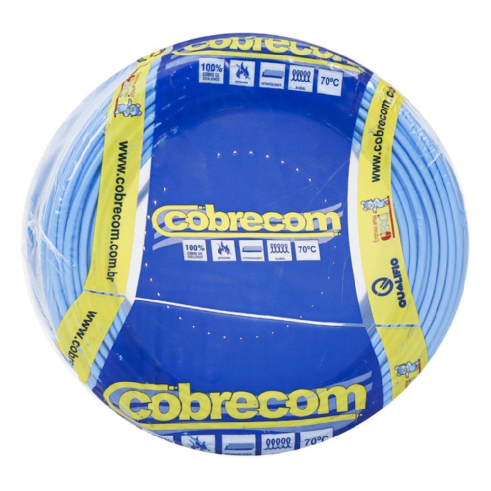 FIO CABO FLEXIVEL 4,0 MM X 450/750V AZUL