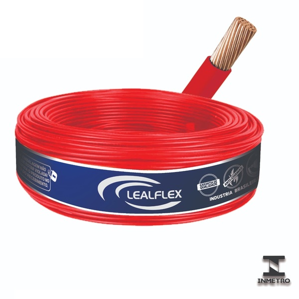 FIO CABO FLEXIVEL 6,0 MM X 450/750V VERMELHO