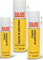 ESPUMA POLIURETANO 480 GR 500 ML PU X30 BEGE SILOC