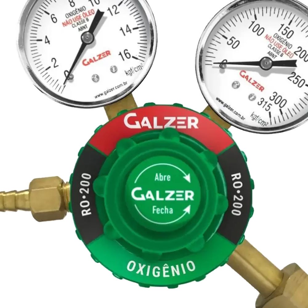 REGULADOR D PRESSAO CILINDRO OXIGENIO GALZER