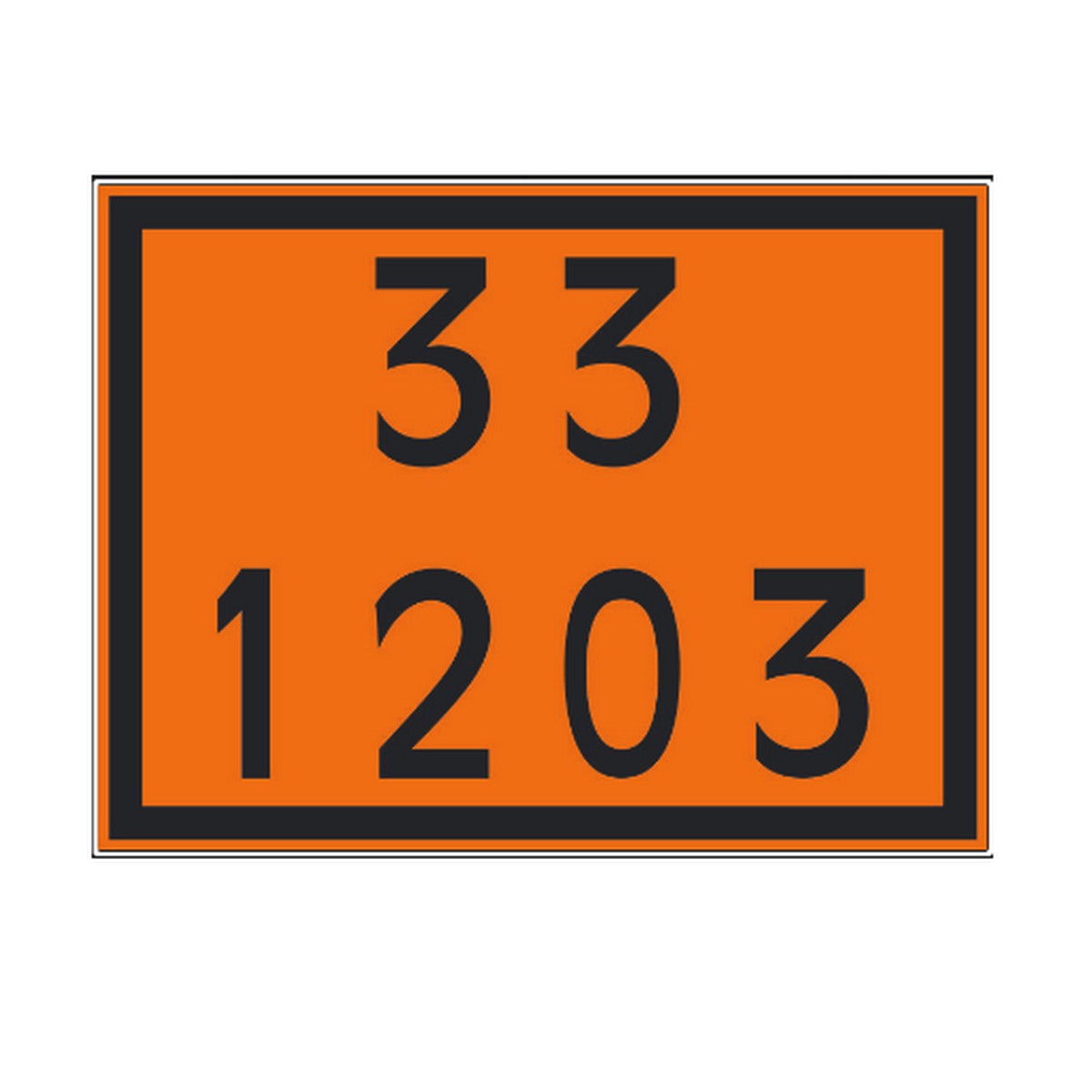 PLACA INFOR.PAINEL SEGURANCA (33-1203 GASOLINA)
