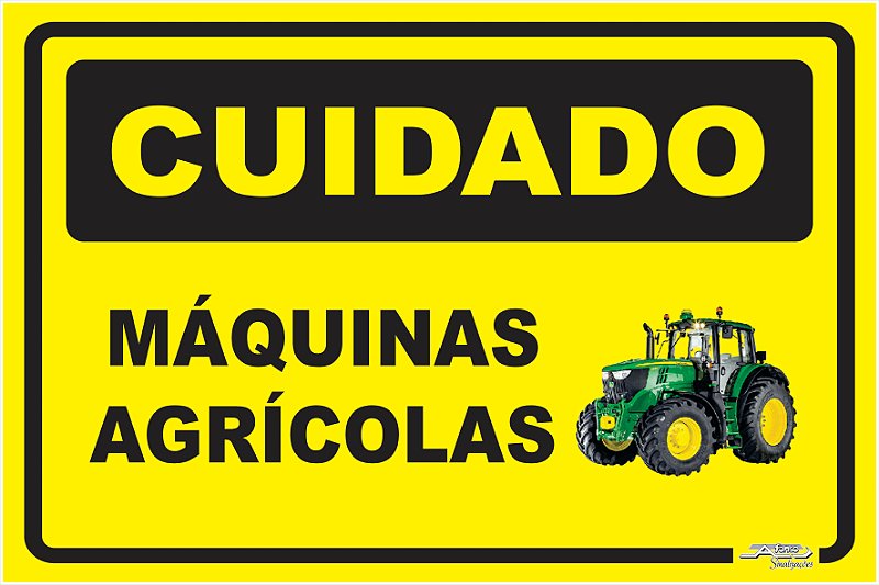 PLACA INFOR.CUIDADO MAQUINAS AGRICULAS