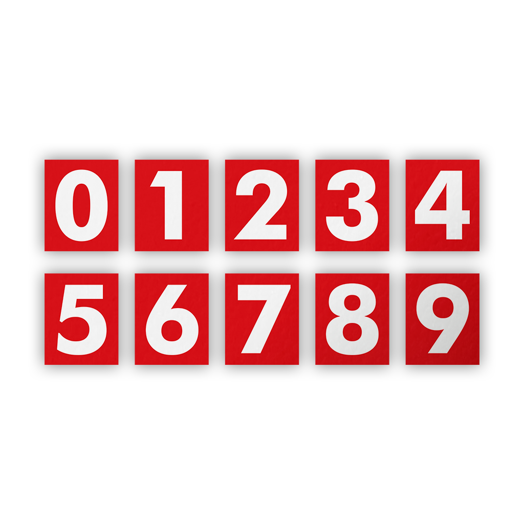PLACA INFOR.NUMEROS PLACA KIT 0-9