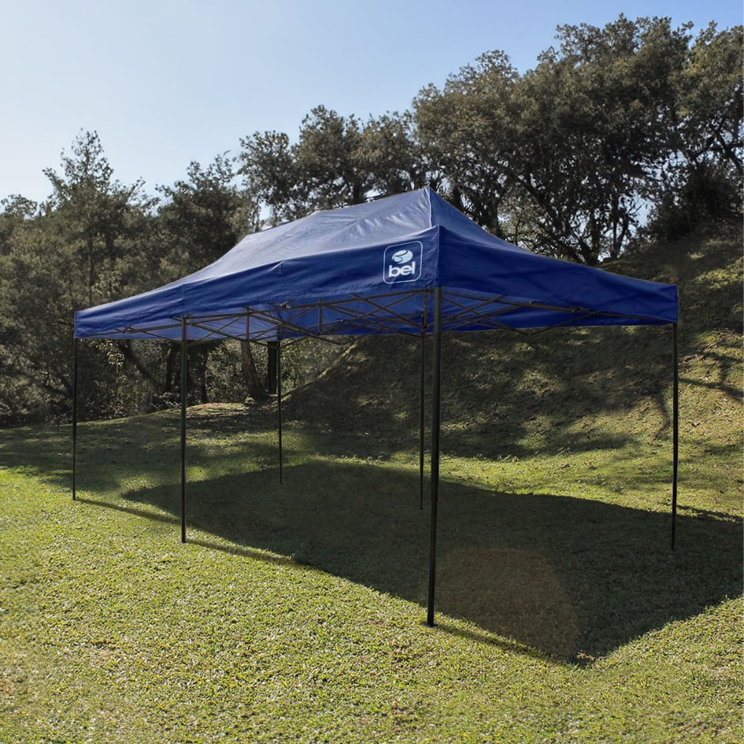 TENDA GAZEBO DOBRAVEL PAGODA 3 X 6 OXFORD AZUL BEL FIX