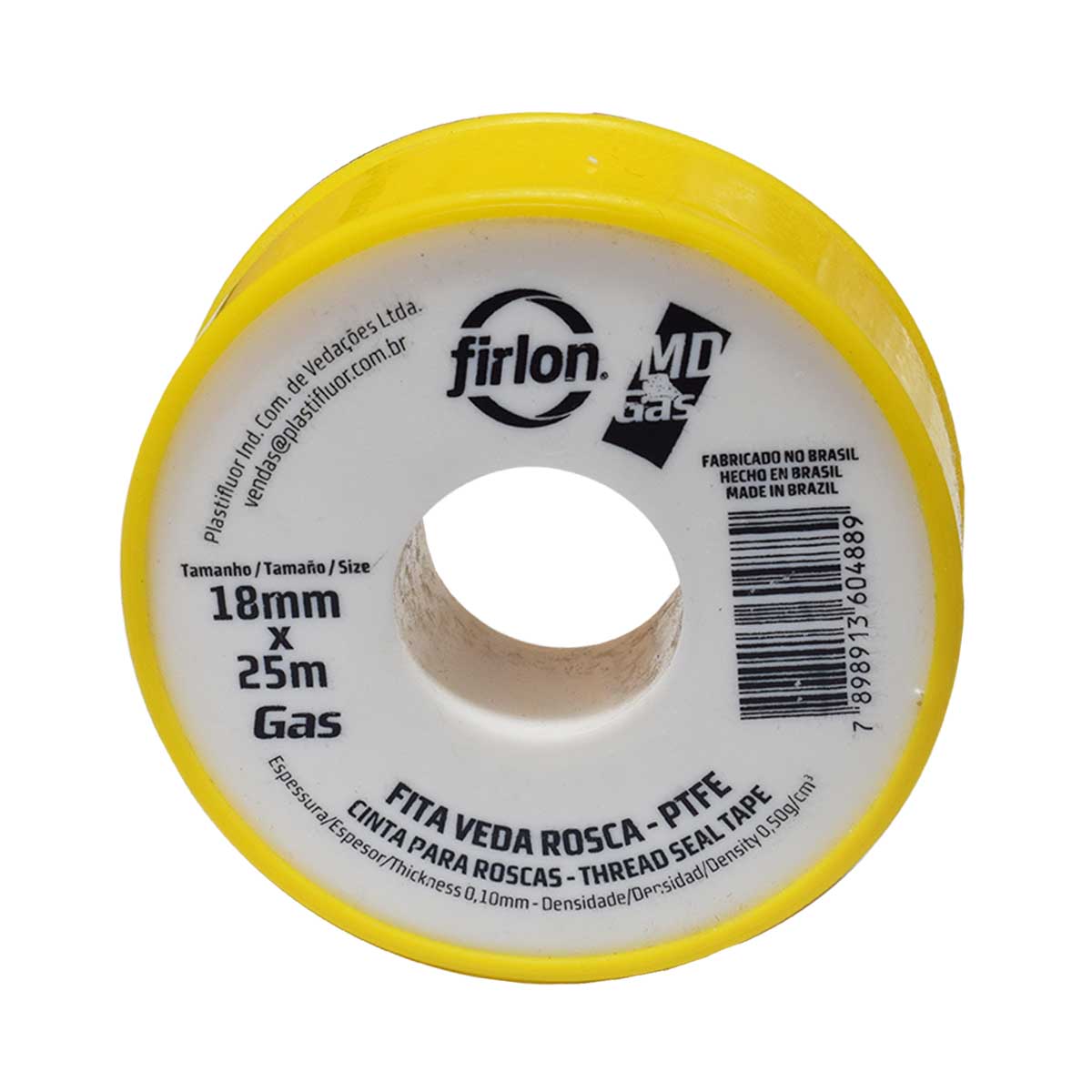 FITA VEDA ROSCA 18 MM X 25 MTS FIRLON