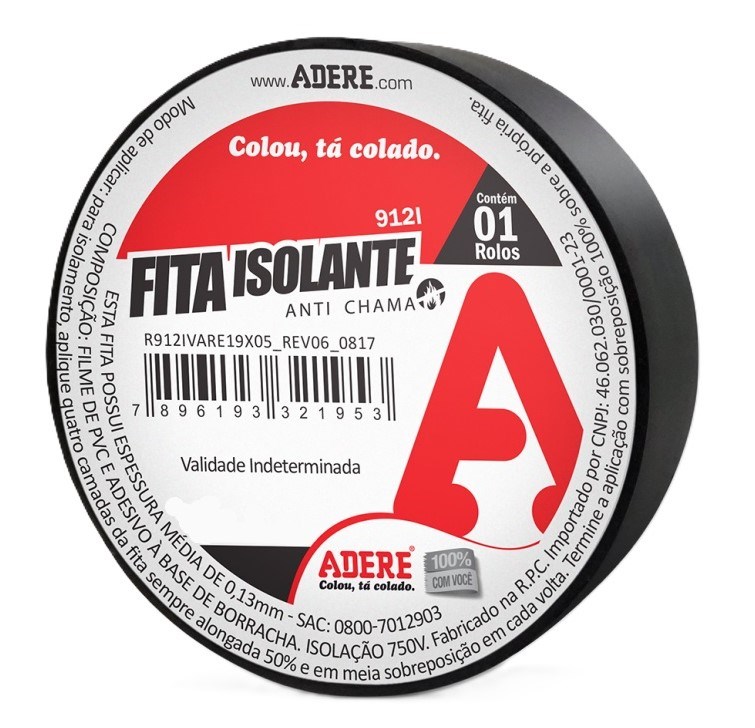 FITA ISOLANTE 20 MT X 18 MM ADERE 912I