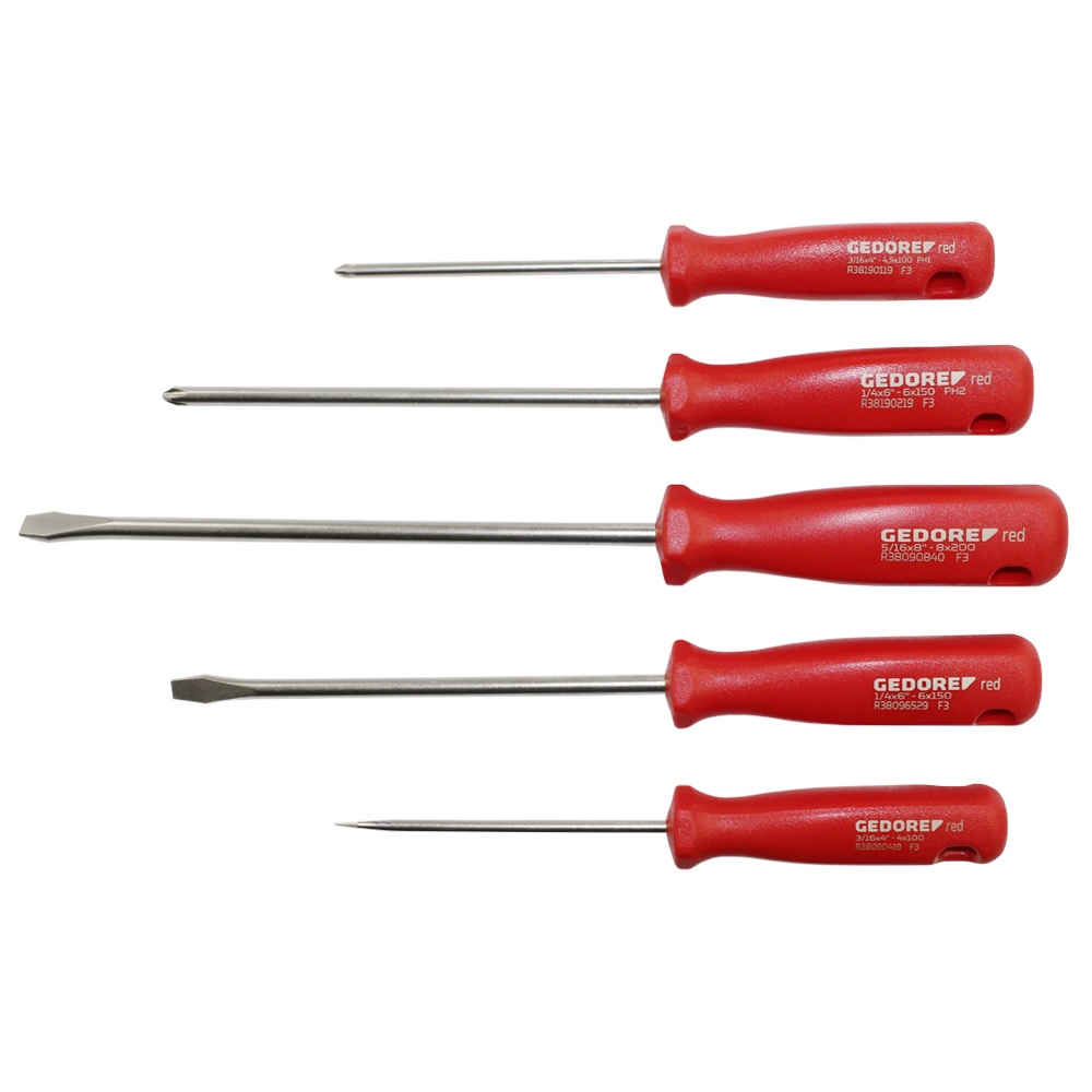 JOGO CHAVE FENDA/PHILLIPS 5 PÇS GEDORE RED