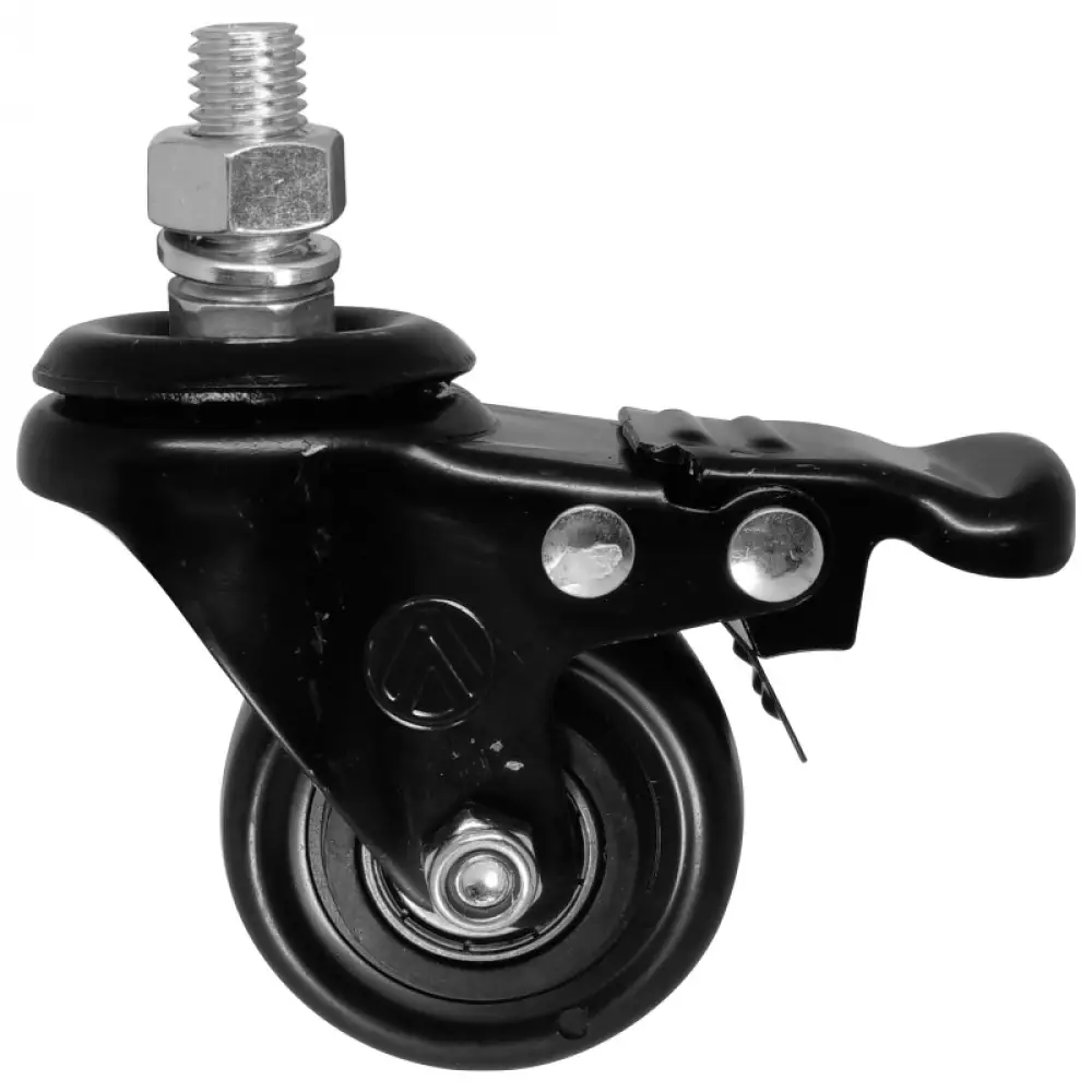 RODIZIO GIRAT. DE PVC PRETO GRF 2