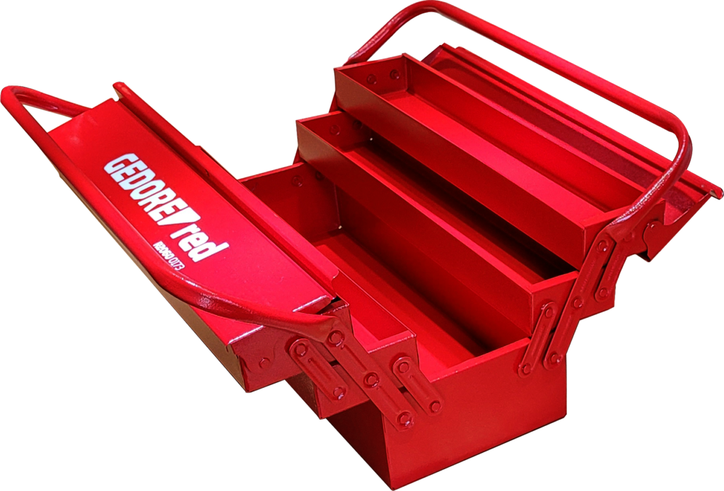 CAIXA FERRAM. METALICA 5 GAV GDE REFORÇ. GEDORE RED