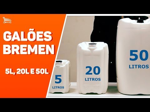 GALÃO 50 LTS BRANCO POLIETILENO BREMEN