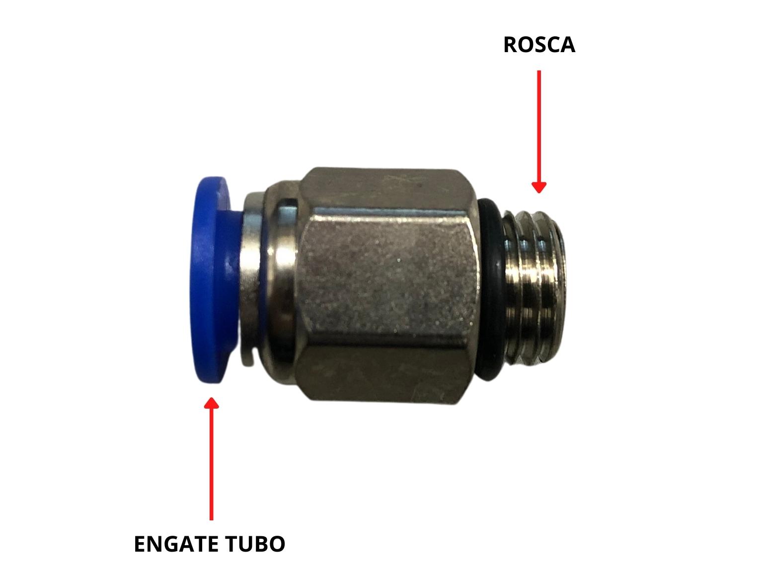 TERMINAL FIXO P/ TUBO PU 10MM X 1/4 BSP P/MANGUEIRA ESP.