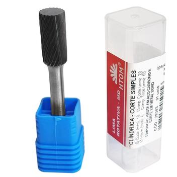 LIMA ROTAT. 10 MM CILIND. CTE. SIMPLES P/ METAL DURO HTOM