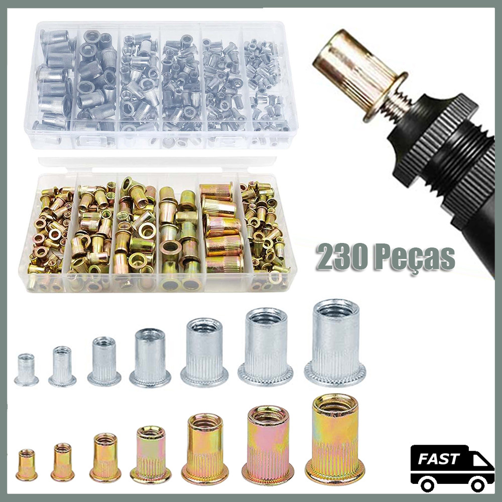 REBITE 12 MM MA ROSCA INTERNA SEXTAV. ABA PLANA