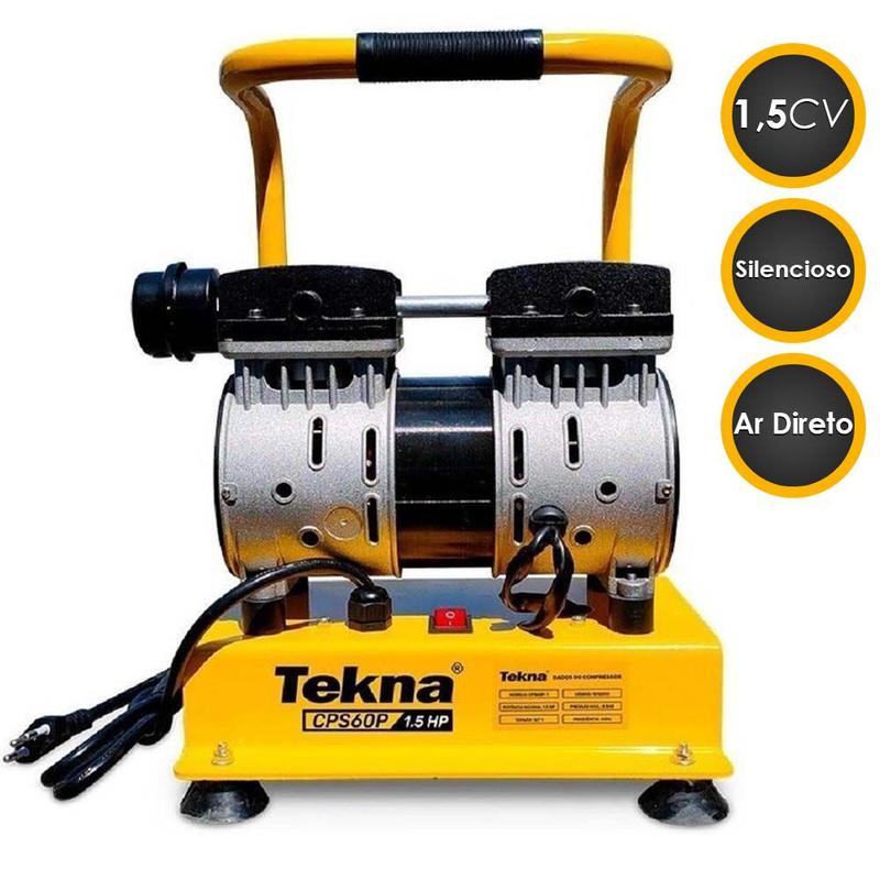 COMPRESSOR AR DIRETO S/ OLEO CPS60P 220 V 1,5 HP TEKNA