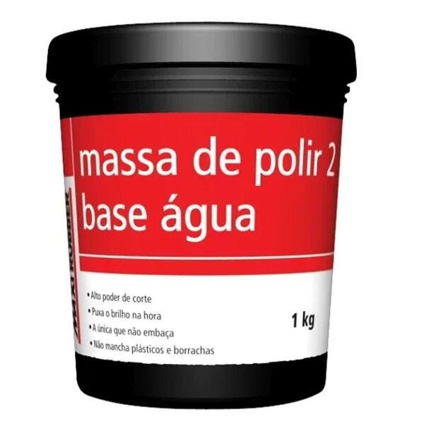 MASSA POLIR NR. 02 1KG B'AGUA MAXI RUBBER