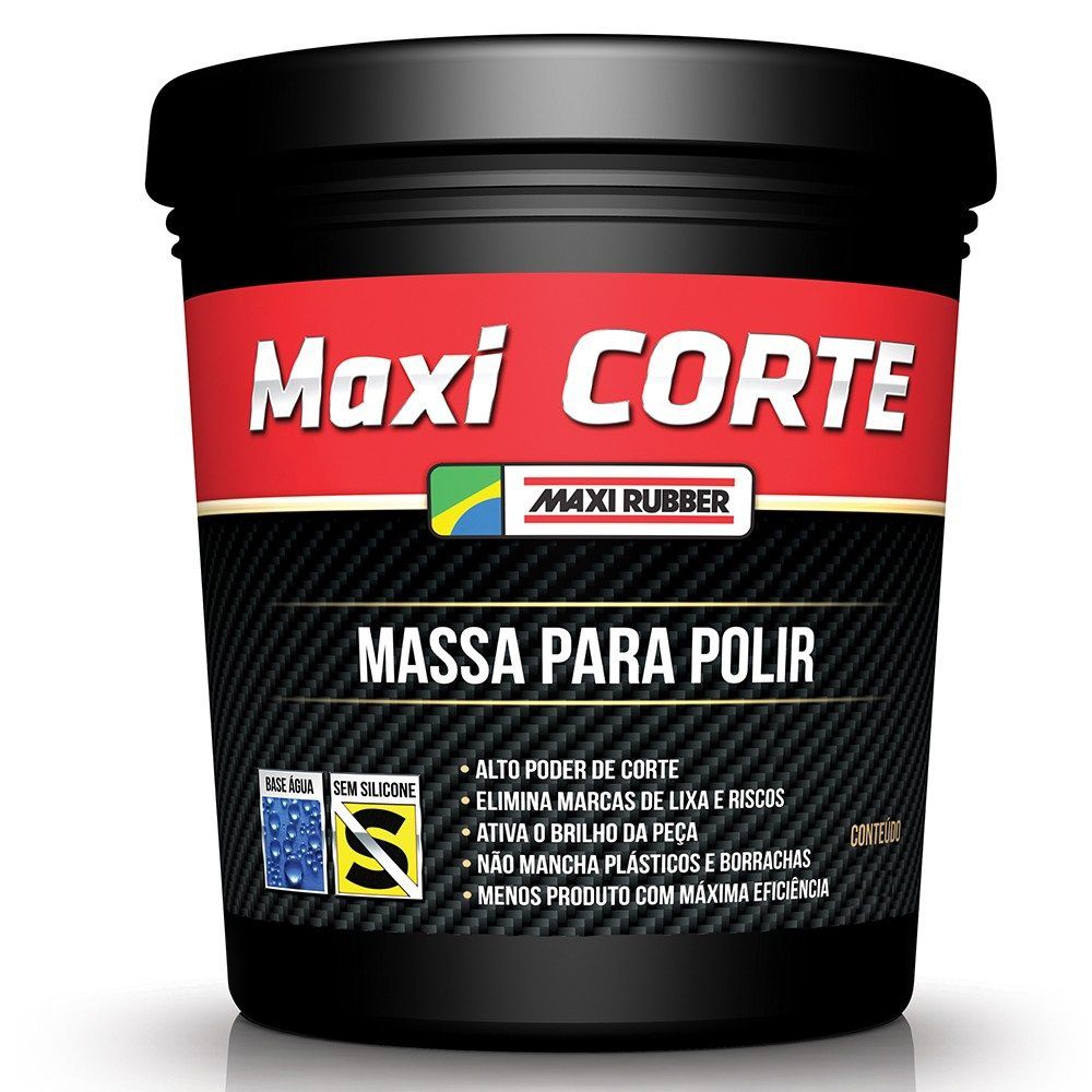 MASSA POLIR NR. 02 500G MAXI RUBBER