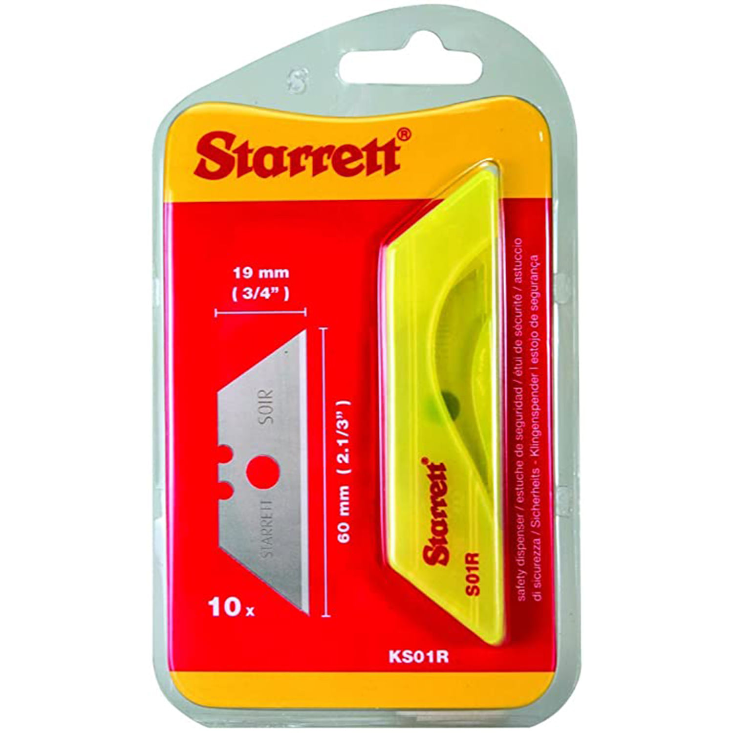 LAMINA P/ ESTILETE 18 MM TRAP. C/ 10 PÇS STARRETT