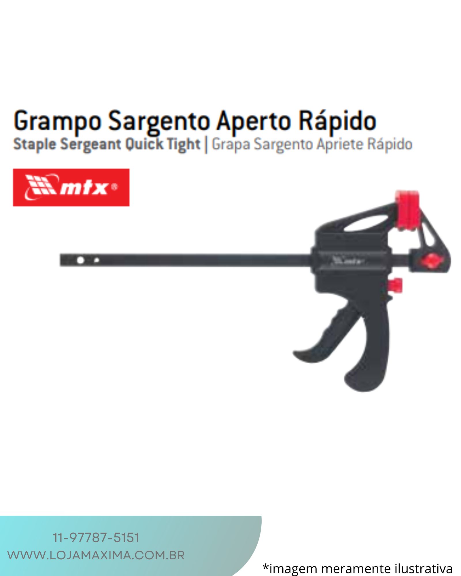 GRAMPO SARGENTO (300x315x45mm) MTX