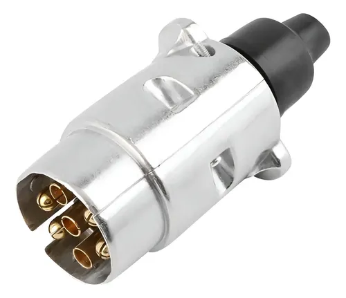 TOMADA MACHO CROMADA ALUMINIO 6 POLOS PINGO