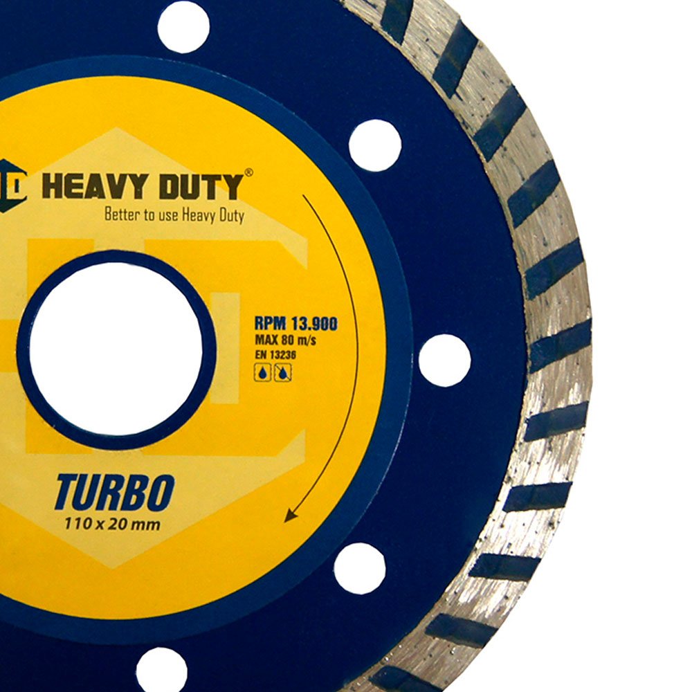 DISCO DIAM TURBO 110X20MM PORCEL. HEAVY DUTY
