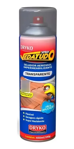 ADESIVO DE IMPERM. TRANSP. SPRAY 400 ML DRYKO