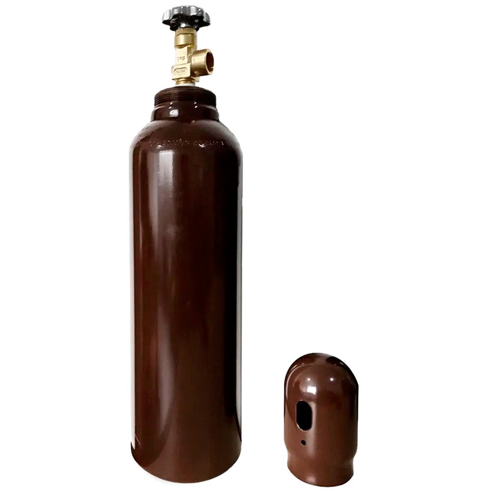 CILINDRO ARGONIO 7L COM VALV. E CAP MARROM (VAZIO)