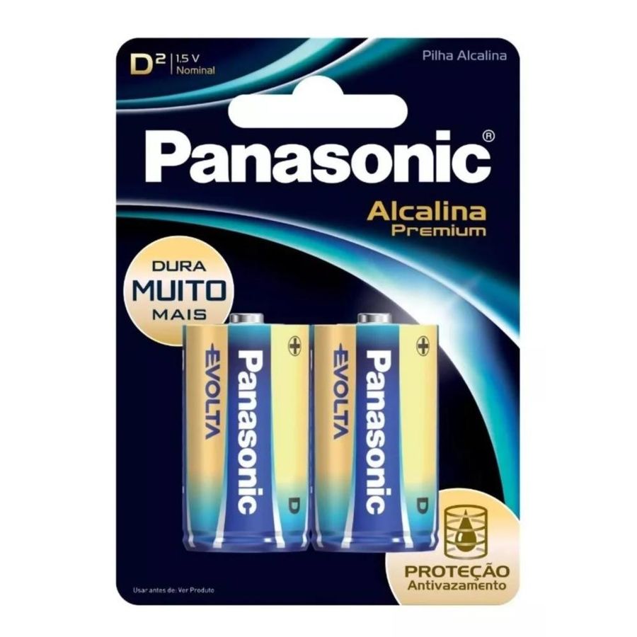 PILHA ALCAL GRANDE C/ 2 C2EN PANASONIC