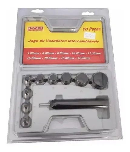 JOGO VAZADORES INTERCAMBIAVEIS 5 MM A 32 MM 12 PÇS ROCAST