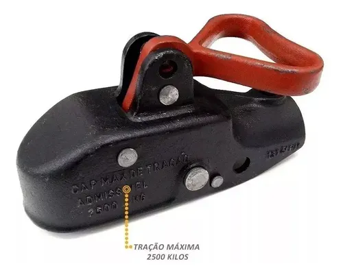 ENGATE P/ CARRETAS FERRO FUNDIDO CAP. 2500 KG C/ FREIO PINGO