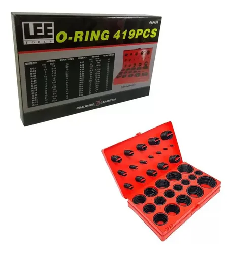 KIT ANEIS ORING MM 419 PÇS VILUBRI