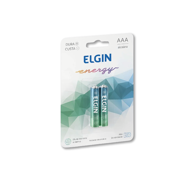 PILHA AAA PEQ. ALCALINA C/ 2 PÇS ELGIN