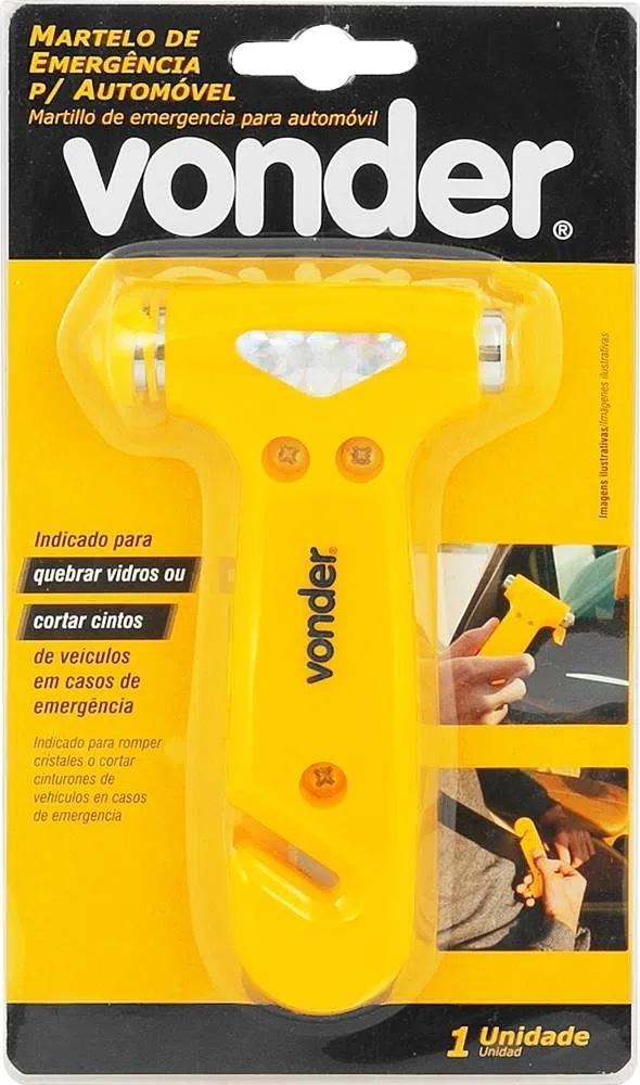 MARTELO DE EMERGENCIA P/ AUTOMOVEL VONDER