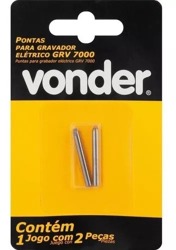 KIT 2 PONTAS P/GRAVADOR ELETRICO GRV7000 VONDER