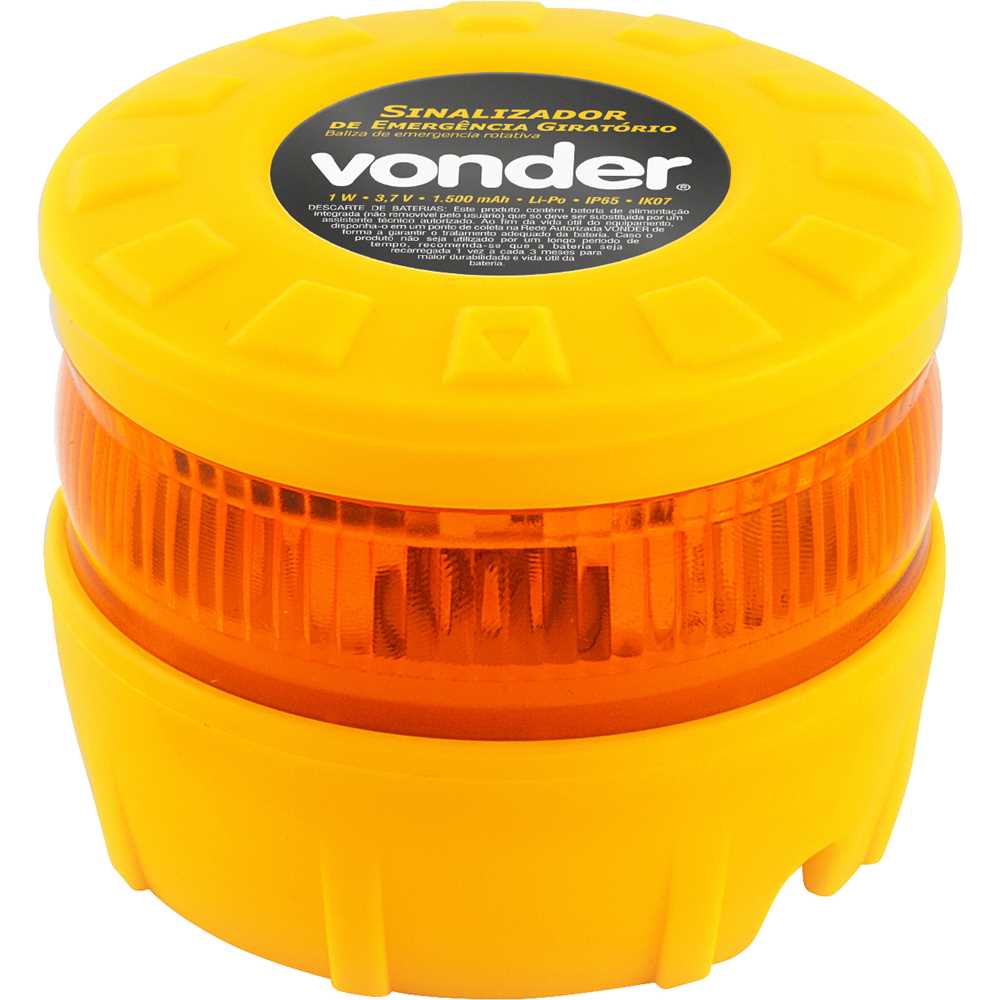 SINALIZADOR DE EMERGENCIA GIRATORIO VONDER