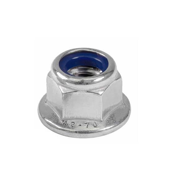 PORCA SEXT AUTO/TRAV MB 12 MM FIO 1,5 ZINC FLANGEADA