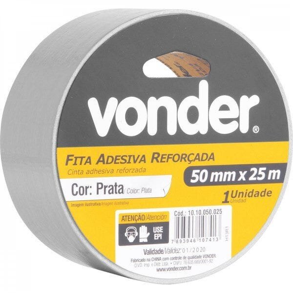 FITA ADES PRATA 50 X 25 MT PRATA VONDER