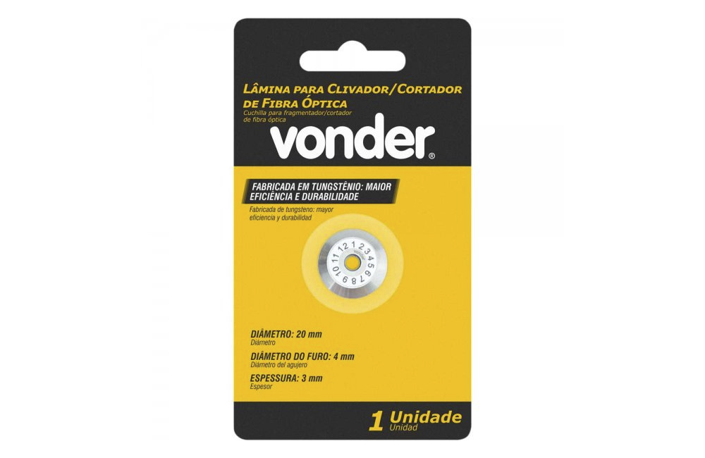 LAMINA P/CLIVADOR DE FIBRA OPTICA VONDER