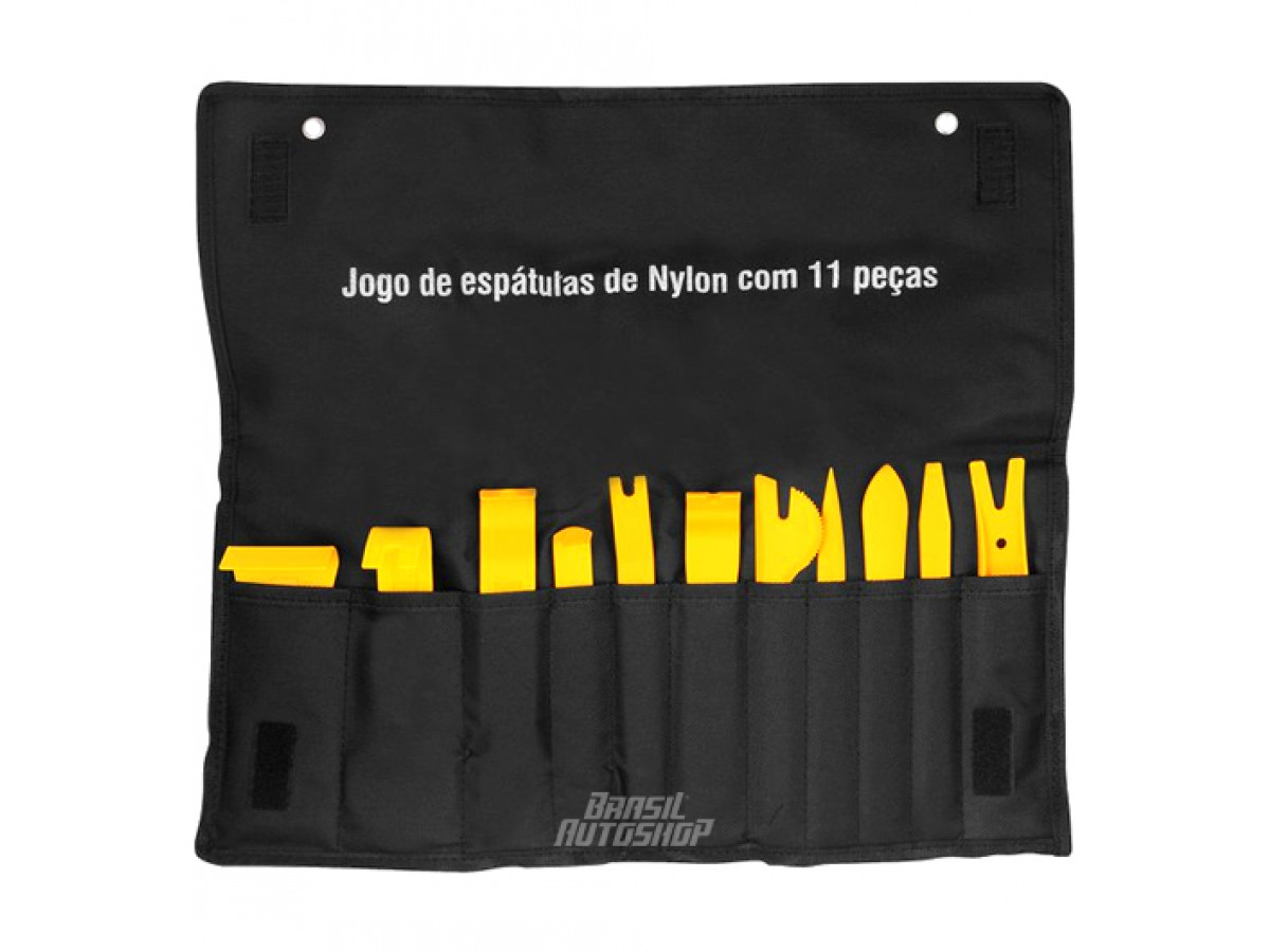 JOGO ESPATULAS NYLON 11 PÇS P/AUTOM VONDER