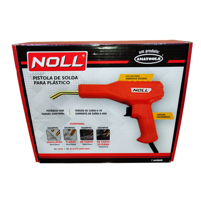 PISTOLA DE SOLDA P/ PLASTICO 50W X 220V NOLL
