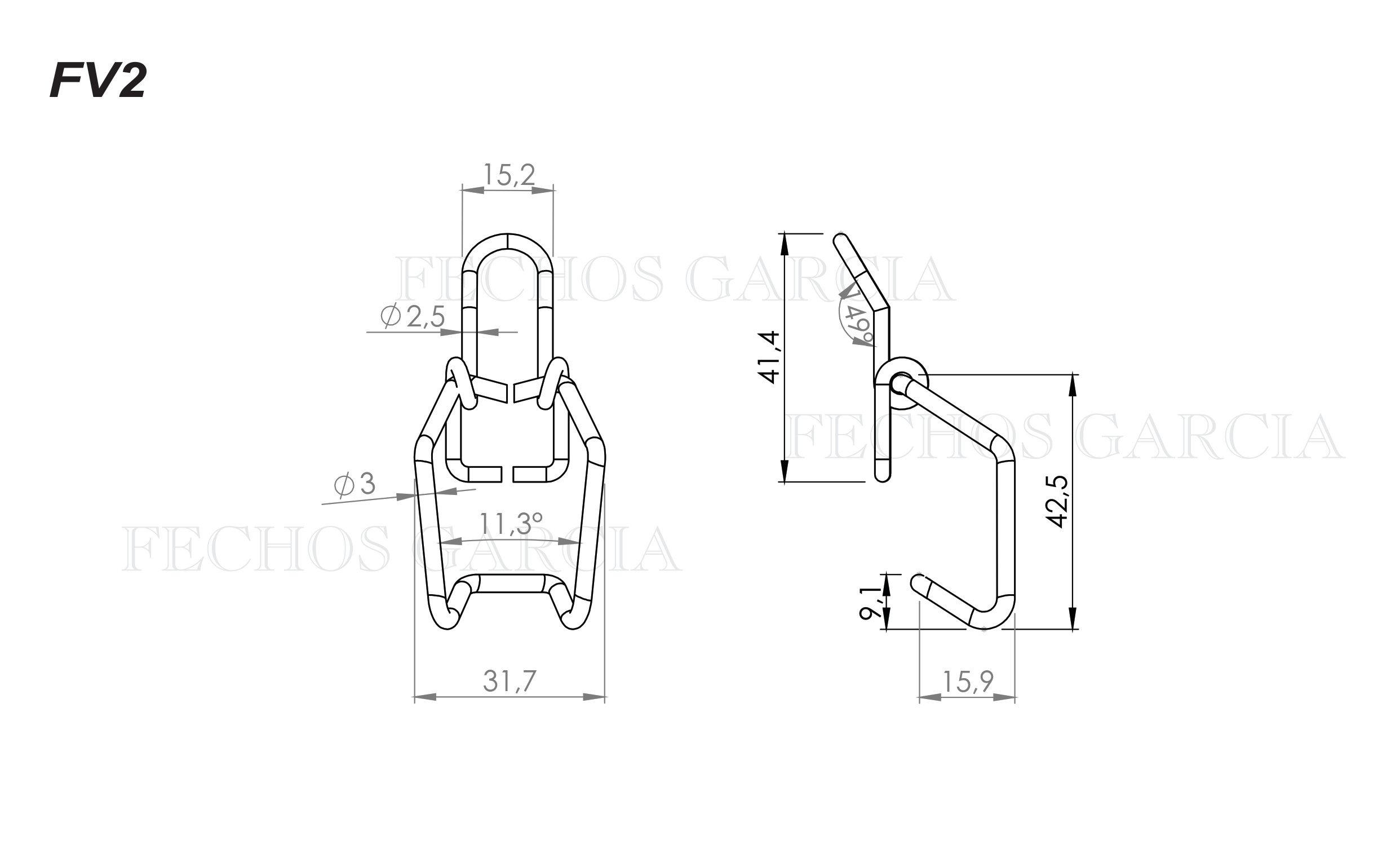 FECHO RAPIDO FV2 ZINCADO GARCIA