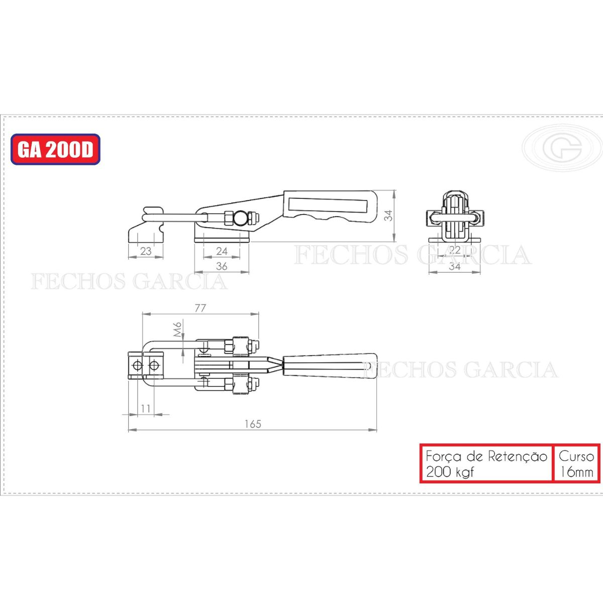 ENGATE P/ FECHO RAPIDO E110 ZINC GARCIA