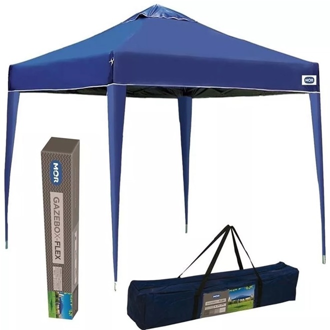 TENDA GAZEBO X-FLEX 3 X 3 OXFORD C/SILVERCOATING AZUL MOR