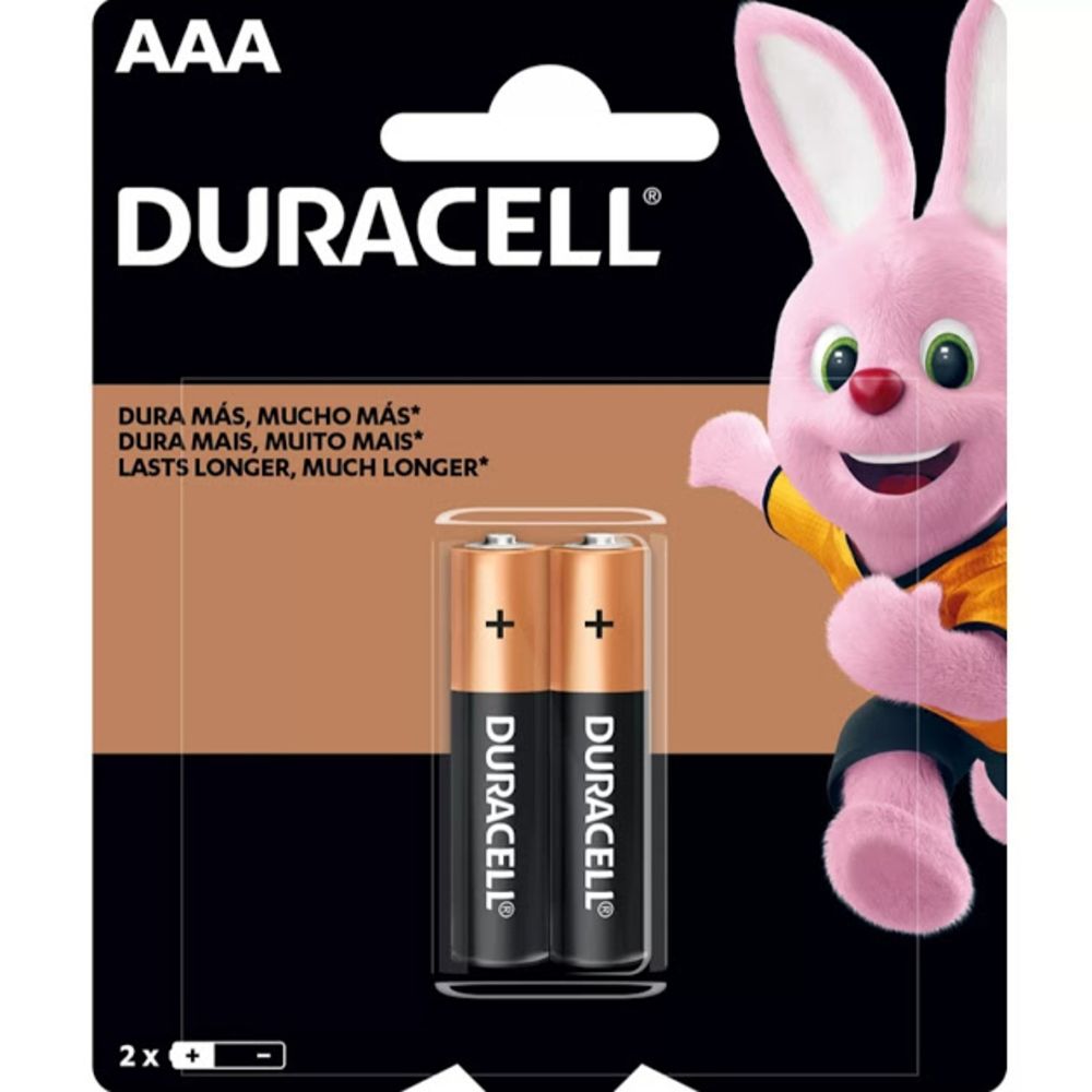 PILHA AAA PEQ. ALCALINA C/ 2 PÇS DURACELL