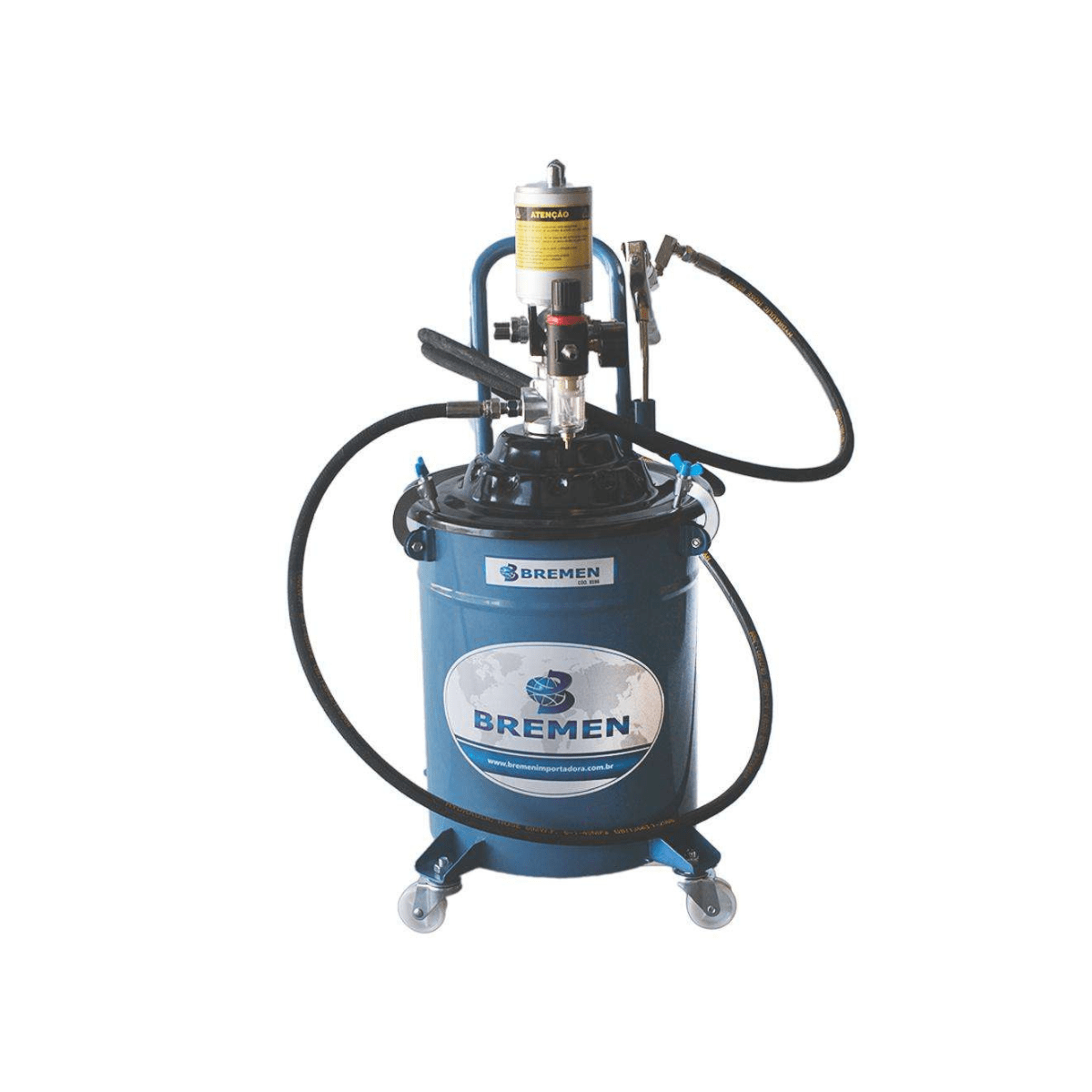 ENGRAXADEIRA 20 KG PNEUMATICA MOVEL S/ BALDE BREMEN